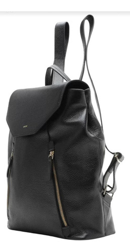 Mochila Arezzo Preta Grande Bolsos Cor Preto Desenho Do Tecido Lisa