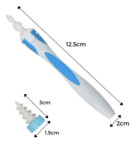 Limpiador De Oídos Espiral Removedor De Cerumen + Accesorios