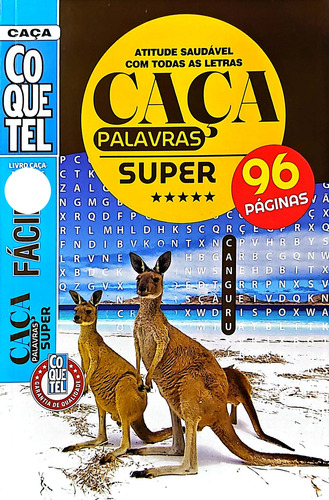 Revista Caça Palavras Super Com Atitudes Saudáveis.96páginas