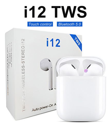 Auriculares Inalámbricos Bluetooth I12 Recargable Deportivos