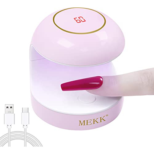 Mekk Mini Uv Light For Gel Nails, Lcd Uv Light For Nails 18w