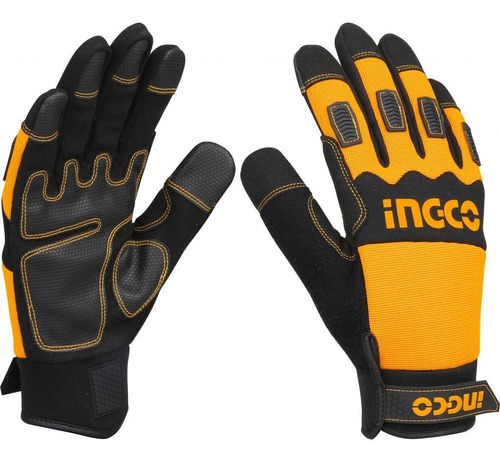 Guantes Mecánico Cuero Y Microfibra Talle Xl Ingco  - Ynter 