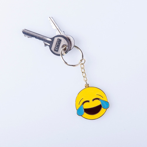 Llavero Metalico Emoji Joy Alegría Emokeyrings