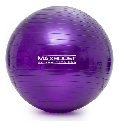 Bola Suiça 55cm Pilates Yoga Abdominais 200kg Maxboost Cor Roxo