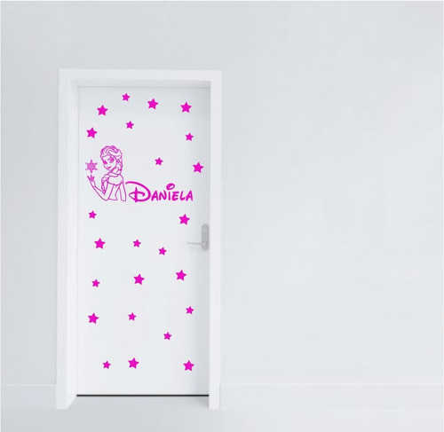 Vinilo Decorativo  Personalizado  Infantil Niñas Elsa