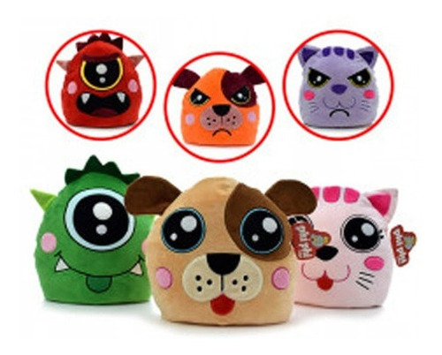 Peluches Reversibles Feliz/enojado Suaves Phi Phi Toys 22 Cm