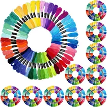 Comprar Hilo De Bordar En Color Arcoíris, 500 Madejas Por Paquete, C