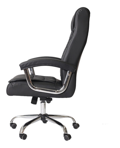 Cadeira Ergonômica de Escritório Presidente Executiva Big Com 42 Molas Ensacadas, Pillow Top no Assento e Encosto, Sistema Relax Com Trava, Suporta até 150kg Preta