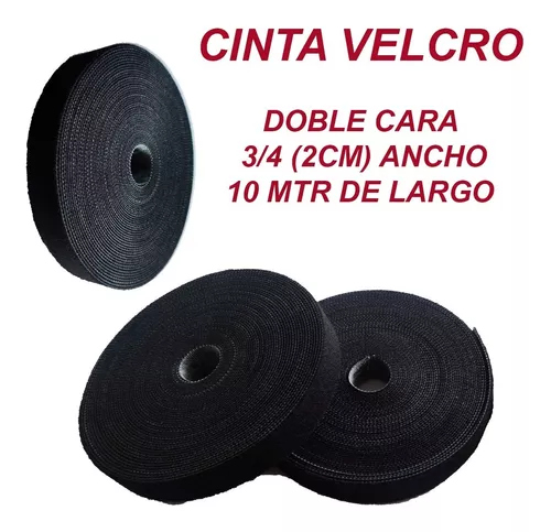 Cinta Velcro Con Adhesivo 2/Cara 2cm