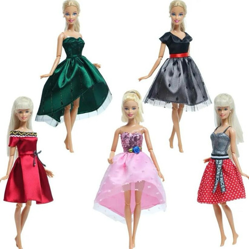 Ropa Barbie Set De 5 Outfit #4