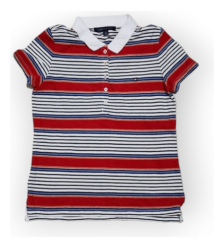 Playera Tommy Hilfiger Rayada De Mujer Talla Chica 