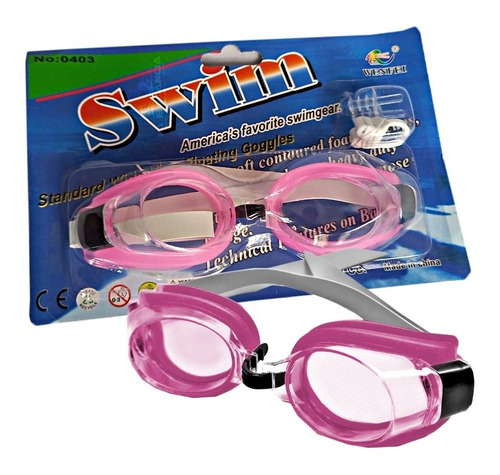 Combo X2 Gafas Natación Adultos Para Piscina Playa Colores