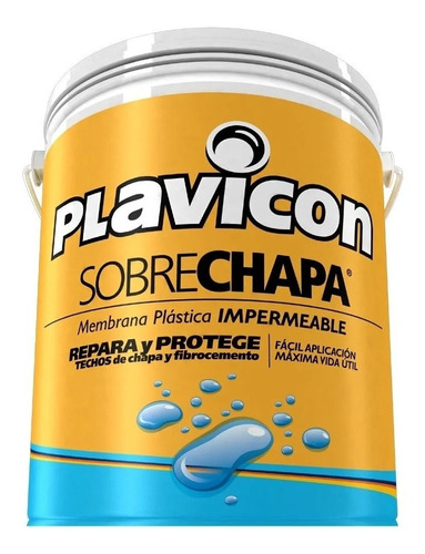 Membrana Plástica Impermeable Plavicon Sobrechapa X10kg