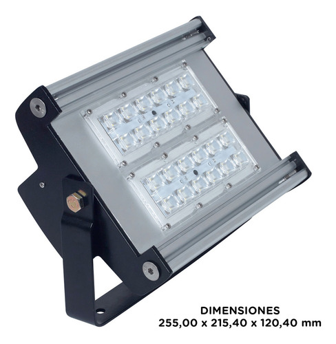 Reflector Proyector Led Exterior Alta Potencia 150w 27750 Lm Ip66 Luz Fria Alto Rendimiento Para Iluminación Deportiva Canchas De Fútbol Tenis Via Publica Industrial Parques Estacionamientos Depósitos