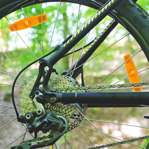 (o) Reflector De Advertencia De Bicicleta Para Andar En Bici