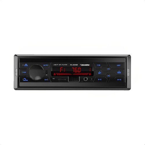 Som Automotivo Carro Mp3 Player Usb Bluetooth Led Vermelho