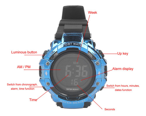 Reloj Electrónico Deportivo Digital Con Pantalla Led Grande