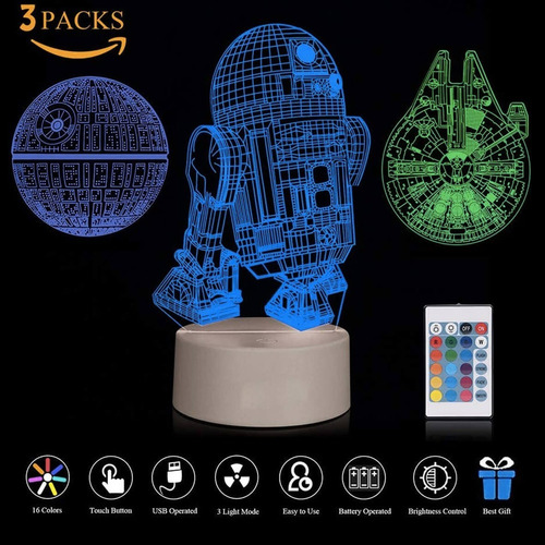 Vetores 3d Led Acrílico Luzes Noturnas Lâmpada Crianças