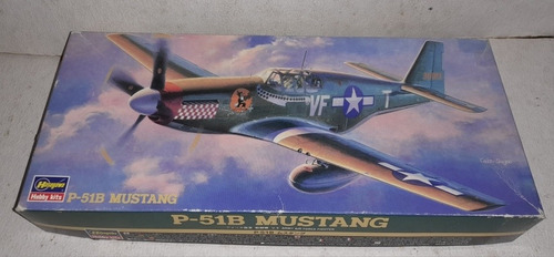 Avion P-51b Mustang Kit Hasegawa Escala 1/72 (Usado)