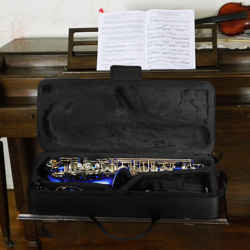 Saxofón Alto En Mi Bemol Con Grabado En Latón Eb Alta Calida