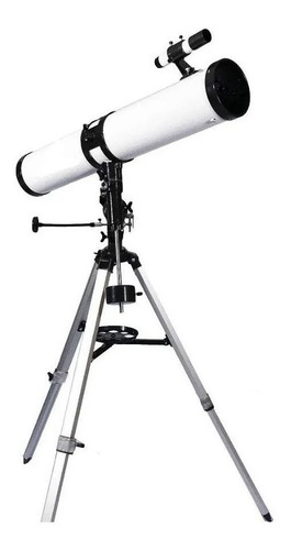Telescópio Refletor Equatorial Astronomico 900114mm 4 Lentes Cor Branco