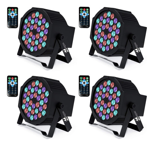 Missyee Luces Up, 36 Luces Led Rgb De 1 W, Luces De Escenari