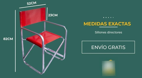 Kit Mesa Cuadrada Blanca Sillon Director X4uni Posta 150 Kg