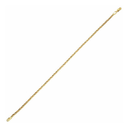 Pulseira Ouro 18k Corda Cordão Baiano 3 Cores 19cm Promoção