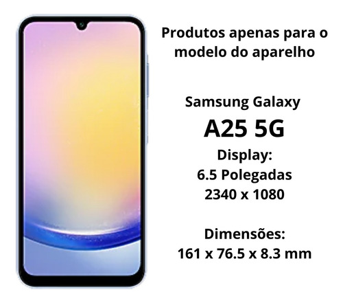Capa Capinha+ Pel Privacidade + Cam P/ Samsung Galaxy A25 5g