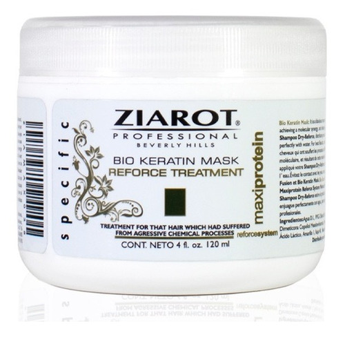Ziarot Bio Keratin Mask Reforce Treatment 120 Ml