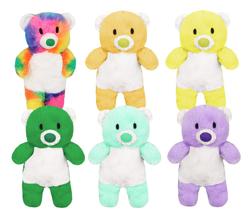 Peluches Mayoreo 6pz Oso Osito Wild Surtido Pelucheria