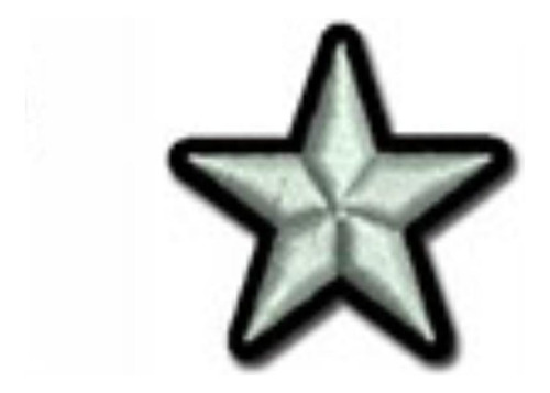 Apliques Termoadhesivo Parche Estrellas Bordado Moda M X12