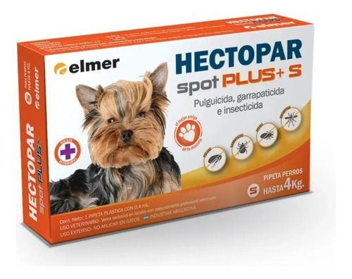 Pipeta Hectopar Perro Hasta 4 Kg