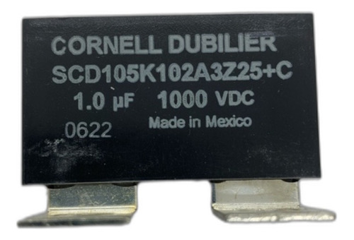 Capacitor, 1uf, Cornell Dubilier, Scd105k102a3z25+c