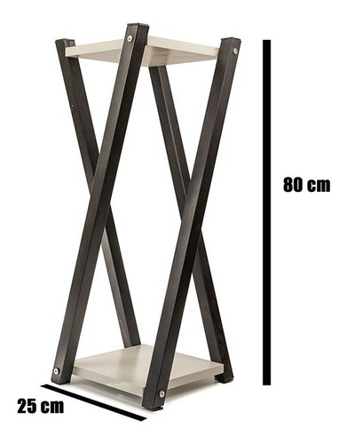 Imagen 2 de 7 de Mueble Decorativo Para Plantas Doble Capa 80 Cm