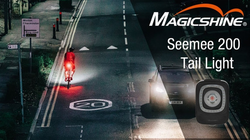 Imagen 9 de 10 de Luz Bici Trasera Inteligente Seemee 200 Recargable Cuotas
