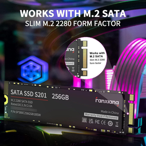 Unidad De Estado Sólido S201 De 1tb M.2 2280 Sata Iii Ve