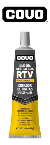 Silicon Neutral Gris Rtv 99g Covo / Mayor Y Detal /