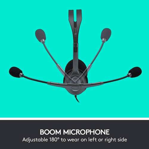 Imagen 8 de 10 de Auricular Vincha Headset Logitech H111 Micrófono 3.5mm Minip