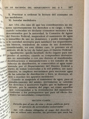 Ley De Hacienda Del Departamento Del Distrito Federal