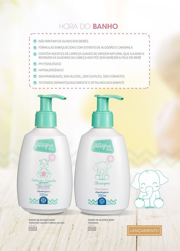 Imagem 2 de 5 de Shampoo, Hidratante, Sabonete Liquido Mania De Alegria
