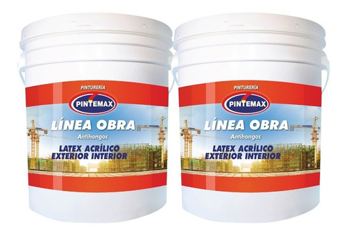 Pintura Latex Exterior Interior Antihongos 20 Lt + 20 Lt