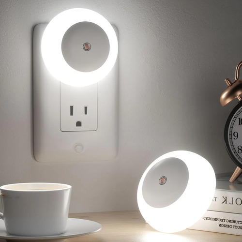 6 Piezas Luz De Noche Lámparas De Pared Led Baño Dormitorio