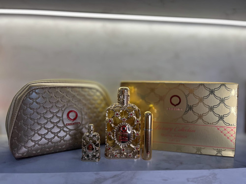 Kit Orientica Royal Amber Edp 80ml + Edp 7.5ml + Porta Perfume + Necessaire