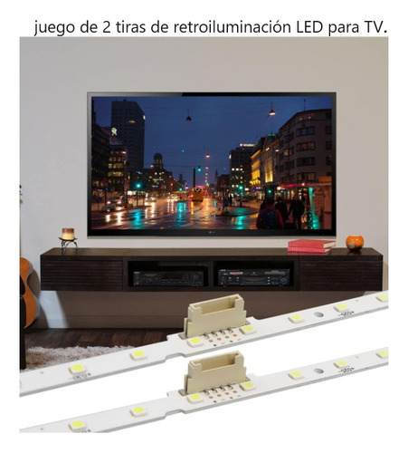 Kit 2 Tiras Leds Para Un50nu7090 / Un50nu7090f Aluminio!
