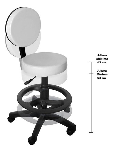 Silla giratoria con forma de búho Facto For-ty con borde perlado