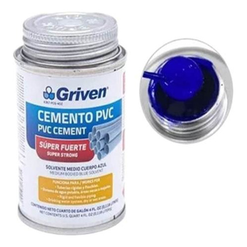 Pega Pvc Extra Fuerte Griven 1/32