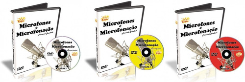 Curso Microfones E Microfonação Dvd Vídeo Aula 3 Volumes