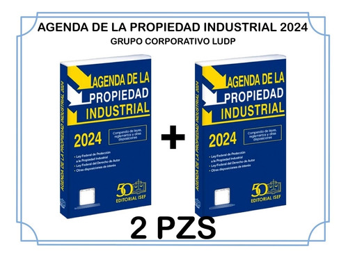 Agenda De La Propiedad Industrial 2024 (2 Piezas)