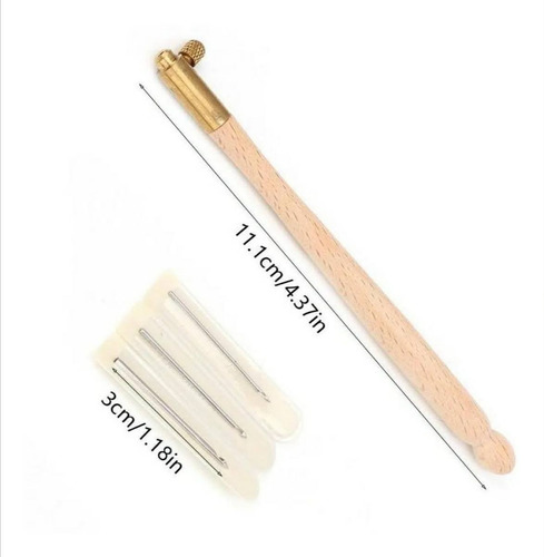 Imagem 3 de 4 de Agulha Para Bordar Crochê Pedraria Kit Com 3 Agulhas